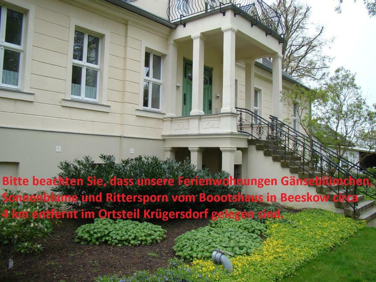 Hotel Boootshaus - Am Spreeufer Beeskow Exterior foto